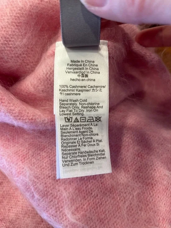 J. CREW Sweet Hibiscus Brushed Cashmere Rollneck Sweater - Picture 5 of 5